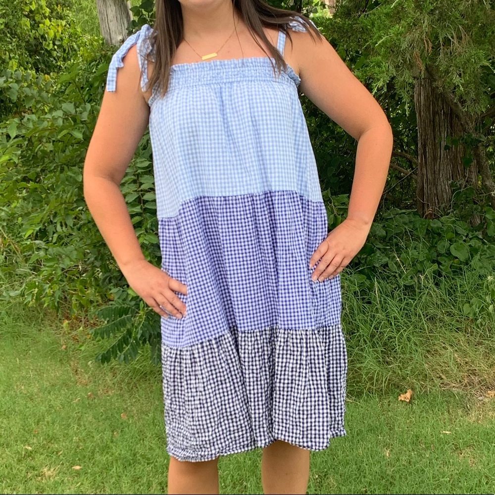 Blue Gingham Dress